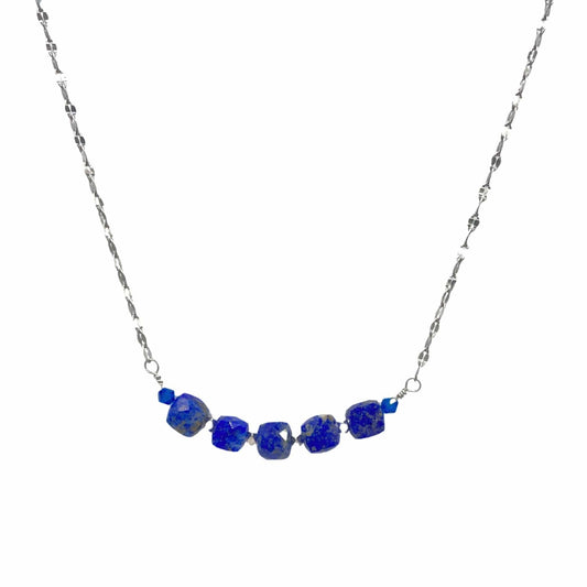 Lapis Lazuli Bar Necklace